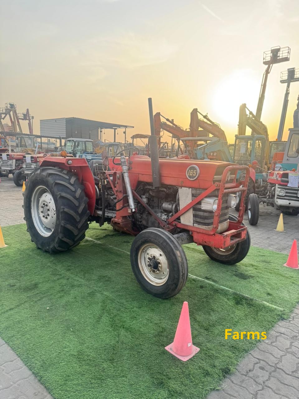 جرار ماسي فيرغسون 165 – كارونه مربعة، إنجليز